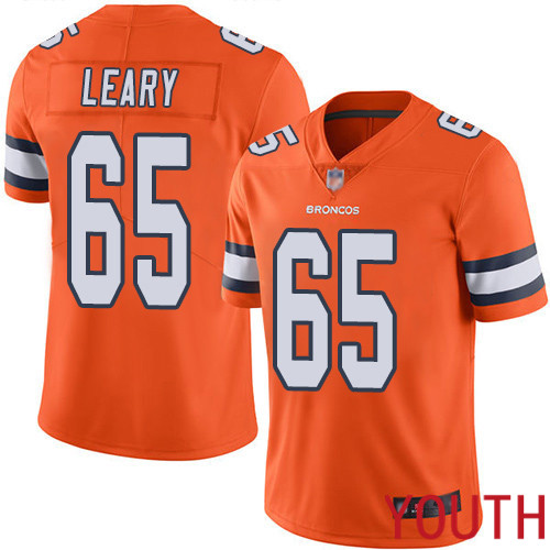 Youth Denver Broncos #65 Ronald Leary Limited Orange Rush Vapor Untouchable Football NFL Jersey->youth nfl jersey->Youth Jersey